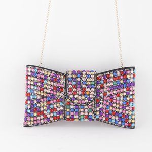 BNWT Brand New Rhinestone Convertible Envelope Party Clutch Bag